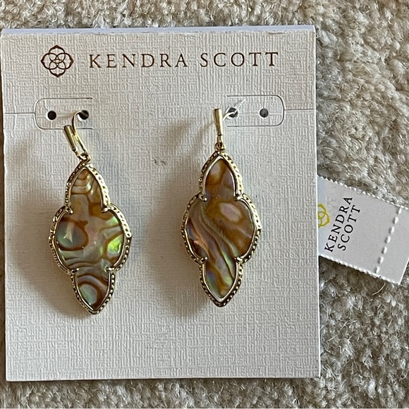 NWT Kendra Scott Abbie Drop Abalone Earrings - Picture 6 of 6